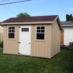 Single entry door and windows for that cottage feel